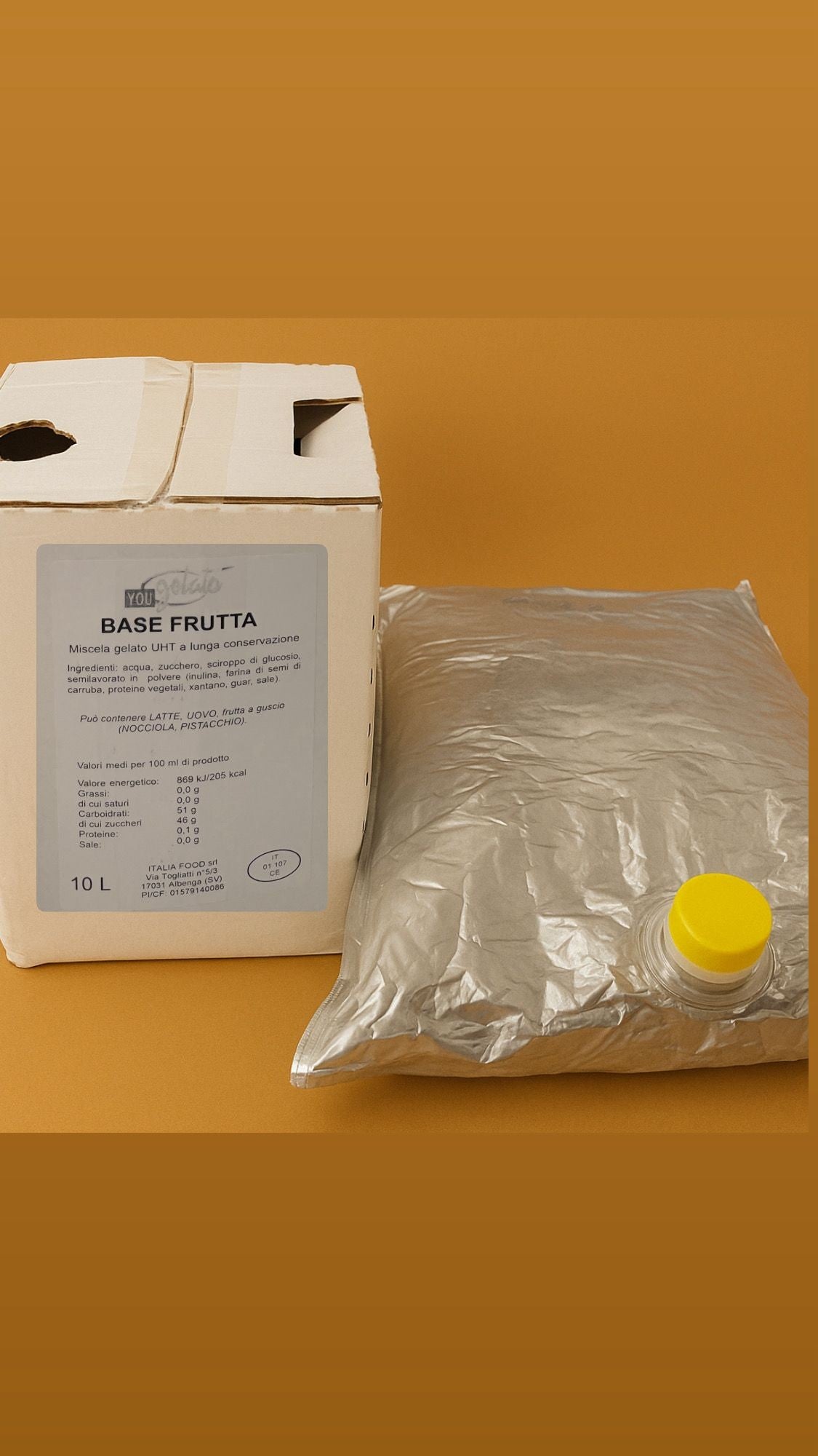 Miscela gelato UHT pronta